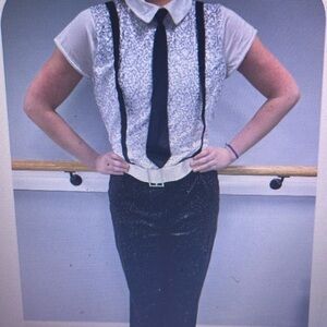 Tuxedo bodysuit costume